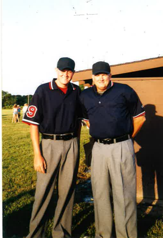 John Whitson, right, with his son, Chad Whitson, pose for a photo in 2002 in Newark.