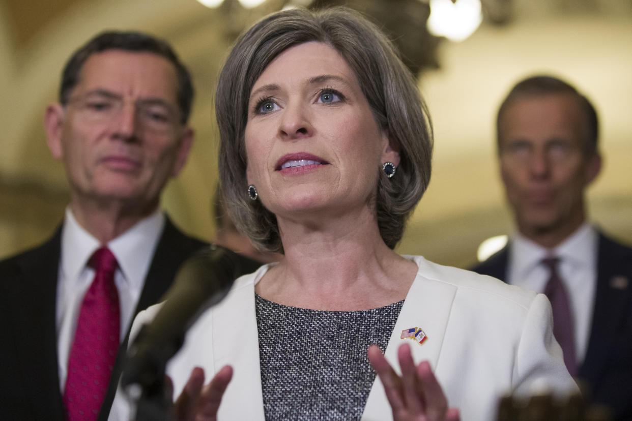 Sen. Joni Ernst is taking heat for introducing a revised Violence Against Women Act that would weaken protections for Native Americans. (Photo: ASSOCIATED PRESS)