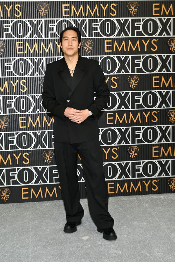 young mazino at the 75th primetime emmy awards held at the peacock theater on january 15, 2024 in los angeles, california photo by michael bucknervariety via getty images