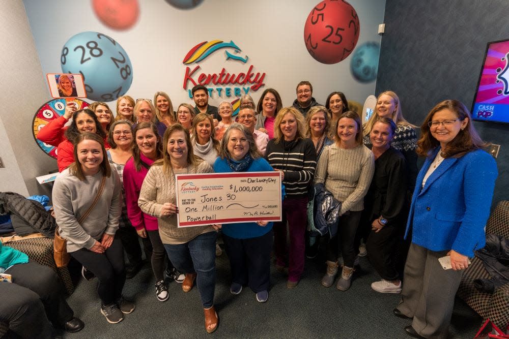 A group of Kentucky middle school employees won a $1 million lottery prize.