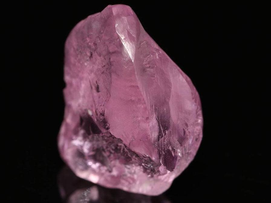 Gem Diamonds mined this 13.3-carat pink diamond in February. Photo: Gem Diamonds