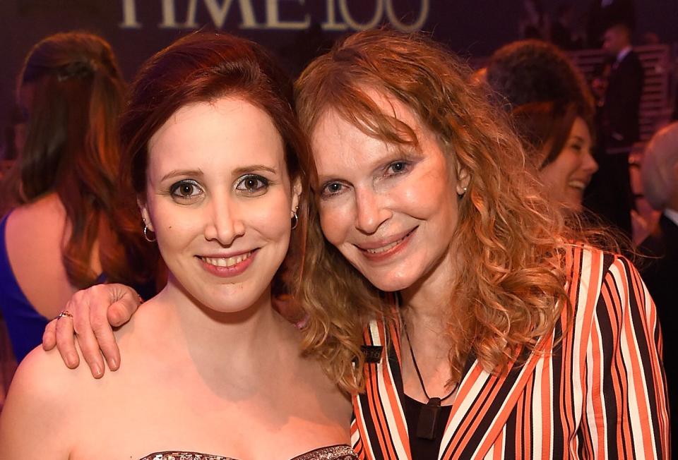 Dylan Farrow and Mia Farrow at the 2016 Time 100 Gala in New York City.&nbsp; (Photo: Kevin Mazur via Getty Images)