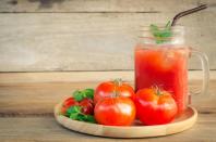 <p><strong>State Beverage - Tomato Juice </strong></p><p>Tomatoes have only been the <a href="https://ohio.gov/wps/portal/gov/site/search/!ut/p/z1/04_Sj9CPykssy0xPLMnMz0vMAfIjo8zi_S193D08TQz8_N39HQ0CLYKdXJyDQ9zDvEz1w1EVWBhZmBs4upl6Bvu4B_qbhpjoRxGj3wAHcDQgrD8KVQkWF4AV4LGiIDc0wiDTUREAMN-2sg!!/?urile=wcm%3Apath%3A%2FOhio+Content+English%2Fsite%2Fgovernment%2Fresources%2Fstate-symbols" rel="nofollow noopener" target="_blank" data-ylk="slk:state fruit officially since 2009;elm:context_link;itc:0;sec:content-canvas" class="link ">state fruit officially since 2009</a>, but tomato juice has been the official beverage of Ohio since 1965. </p>