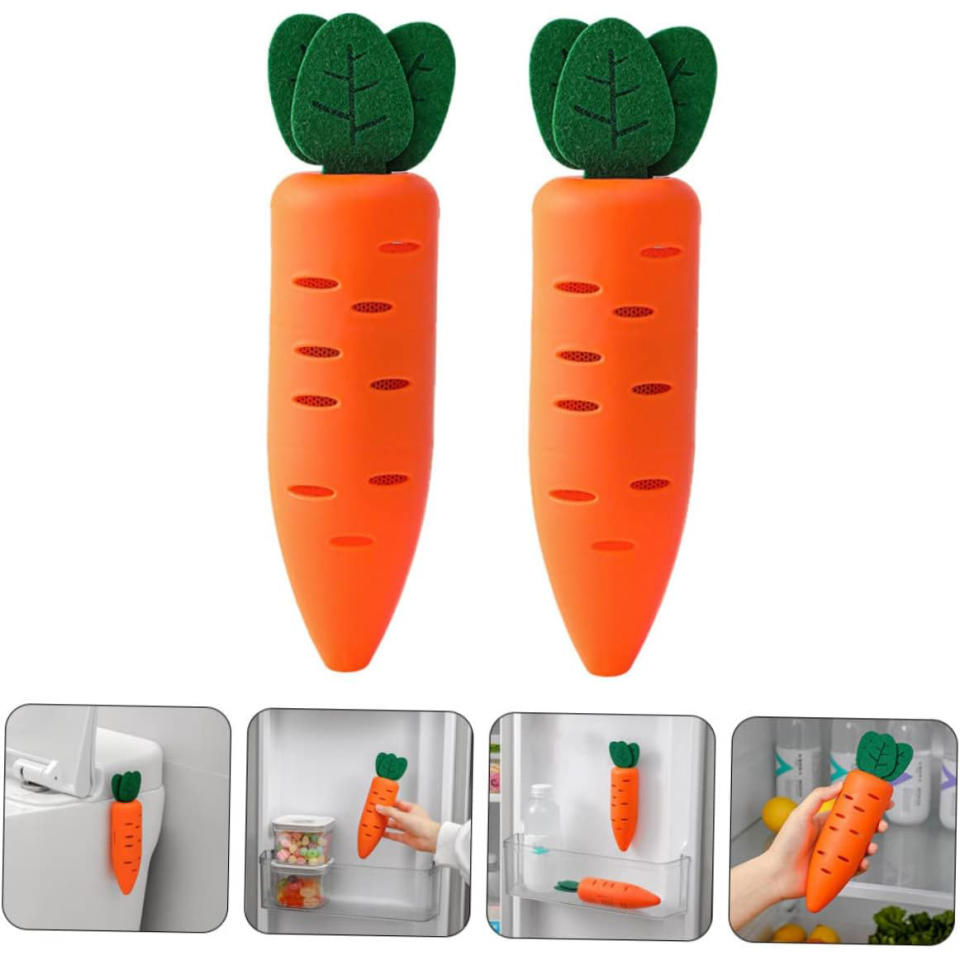 LIFKOME 2 Set Mini Carrots Fridge Deodoriser. (Photo: Amazon SG)