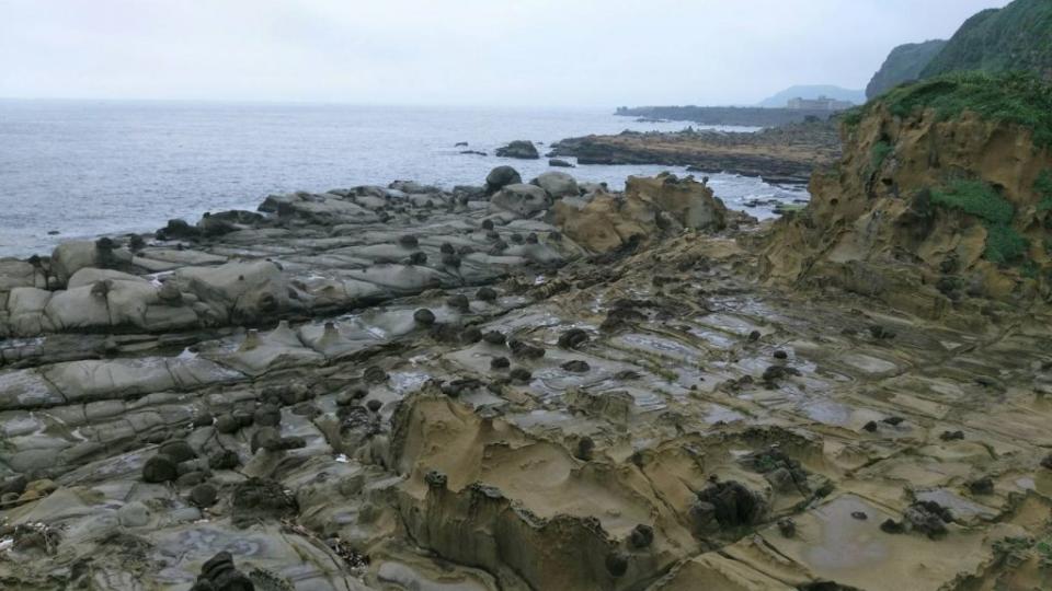 和平島公園覃狀岩。（中華旅行社提供）