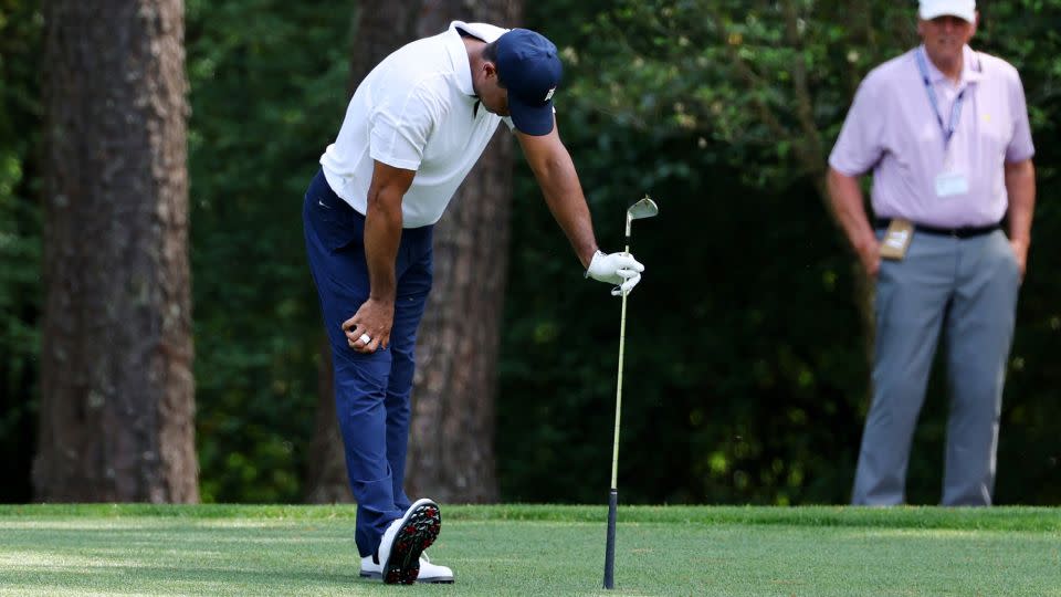 Woods could be seen visibly struggling with movement at The Masters. - Mike Blake/Reuters