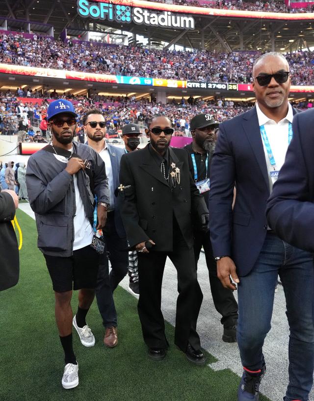 Kendrick Lamar Wears Custom Louis Vuitton for Super Bowl Halftime