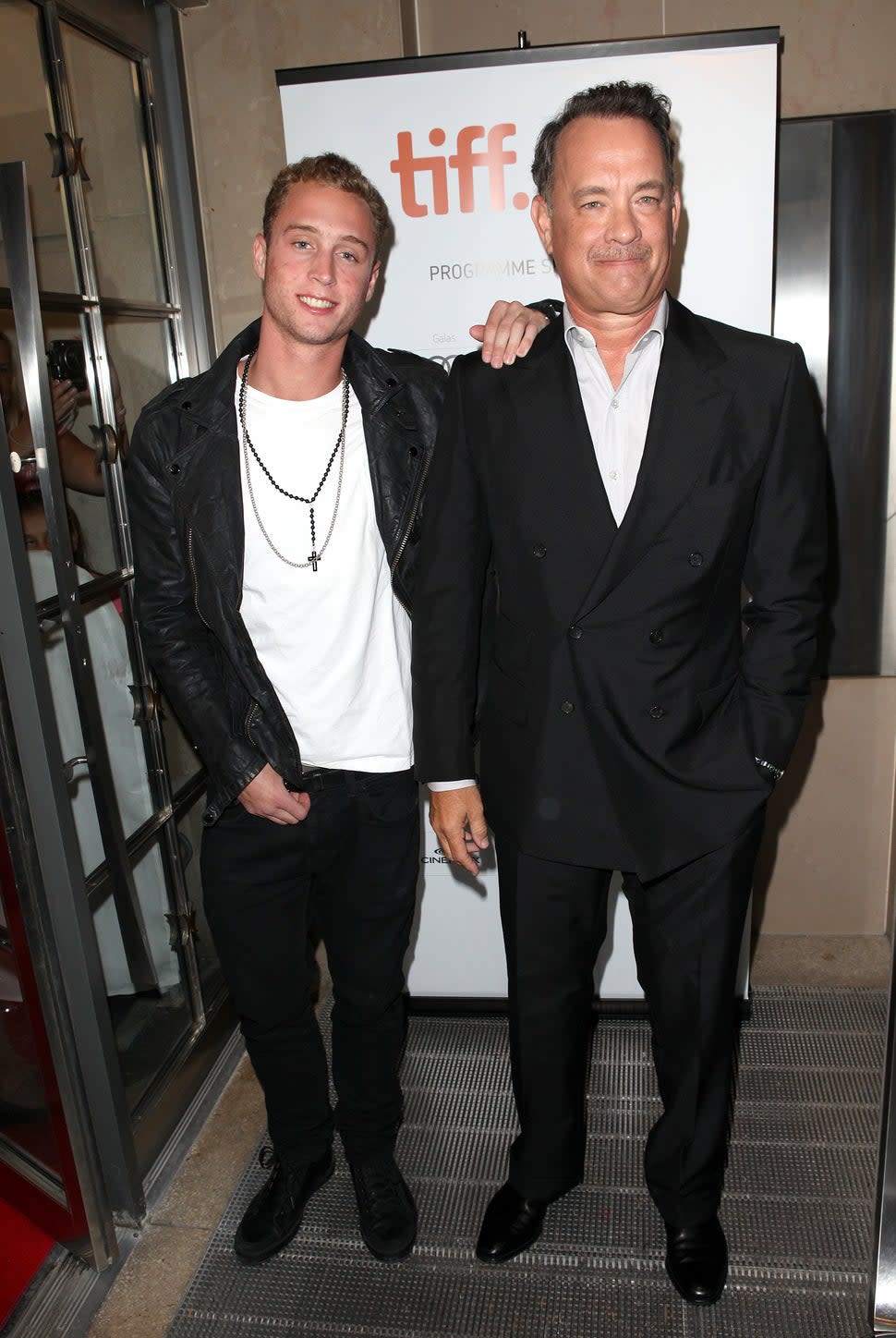 Chet Hanks & Tom Hanks attending the The 2012 Toronto International Film Festival.Red Carpet Arrivals for 'Cloud Atlas' at the Princess of Wales Theatre in Toronto on 9/8/2012.