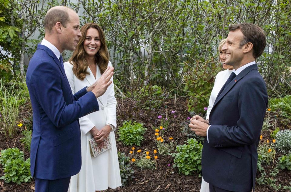 Emmanuel et Brigitte Macron rencontrent Kate Middleton et le prince William au G7