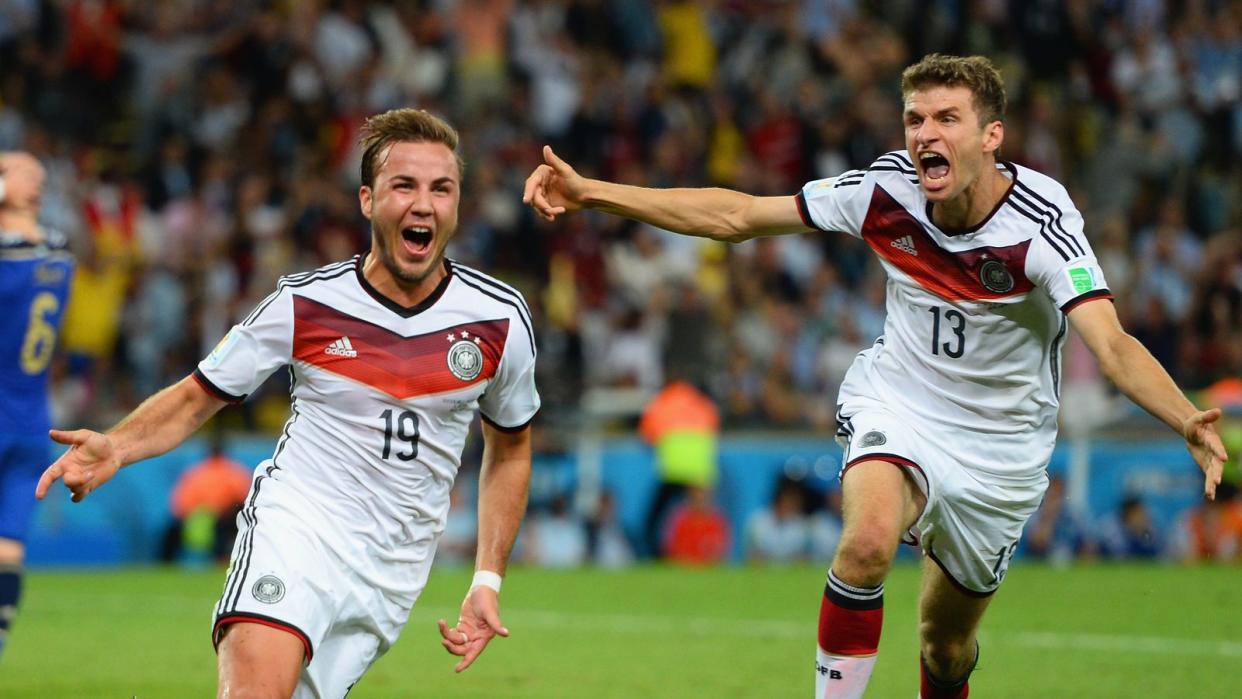 Im Finale gegen Argentinien schoss Mario Götze (links) Deutschland zum WM-Titel im Maracana-Stadion. (Bild: 2014 Getty Images/Jamie McDonald)