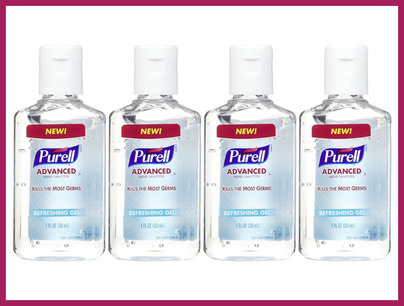 Purell Instant Hand Sanitizer, one-ounce (four-pack). (Photo: Amazon)