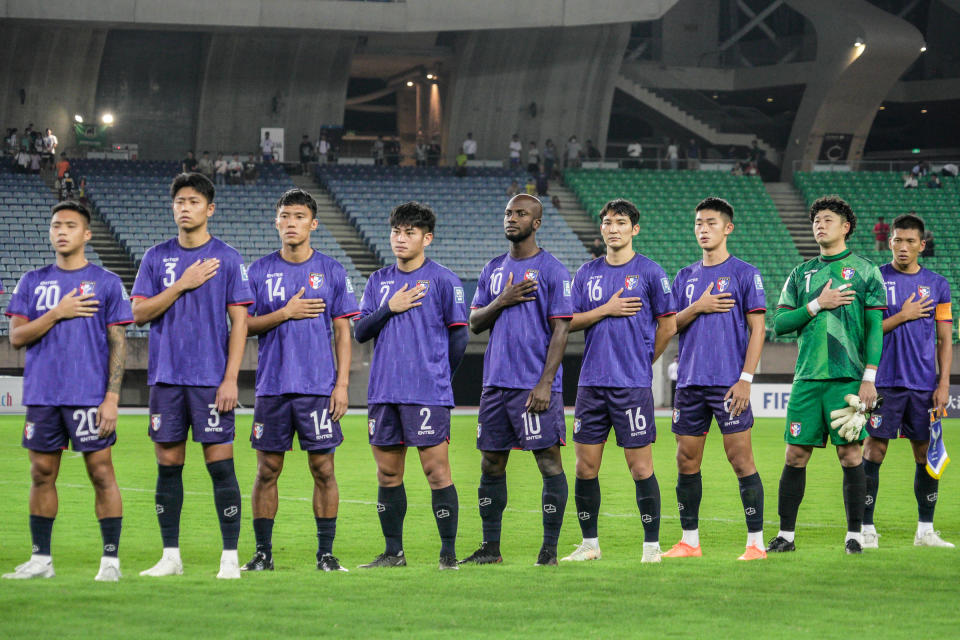 中華男足首回合4球完勝東帝汶。（10/12首回合比賽照，中華民國足球協會提供）