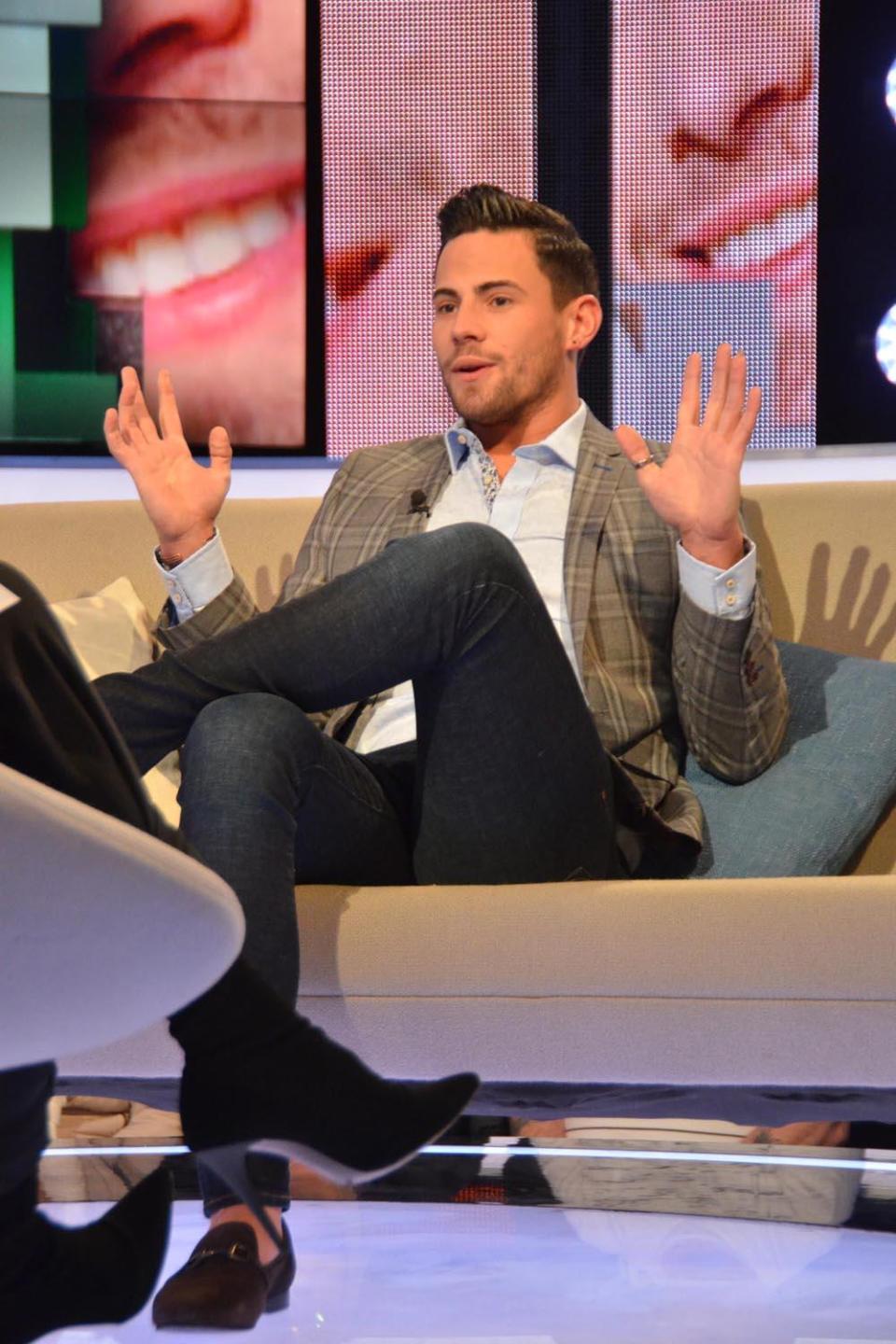 Dating: Andrew Brady is reportedly 'taking things slow' with Caroline Flack (Channel 5)