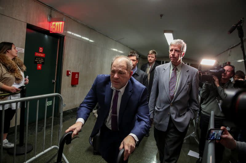 Film producer Harvey Weinstein departs his sexual assault trial at New York Criminal Court