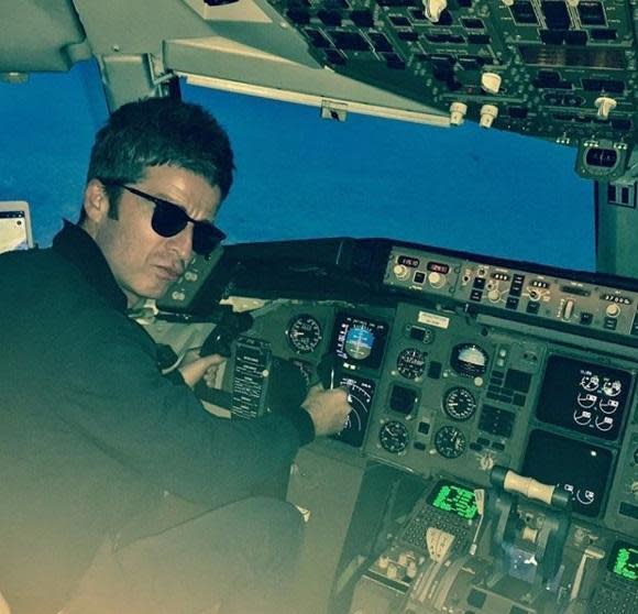 It's a pity he's not with his co-pilot Liam: Noel Gallagher @ themightyi Instagram