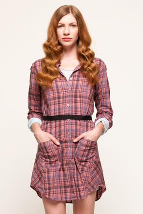 Plaid Shirtdress