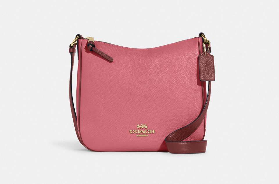 Ellie File Bag in watermelon (Photo via Coach Outlet)