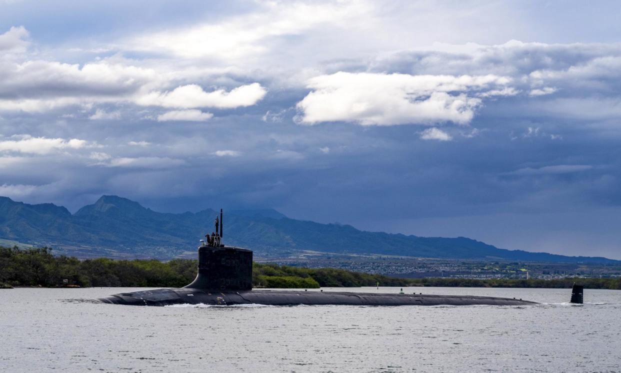 <span>Under Aukus, the US is expected to produce Virginia-class nuclear-powered submarines for Australia.</span><span>Photograph: Chief Petty Officer Amanda Gray/AP</span>