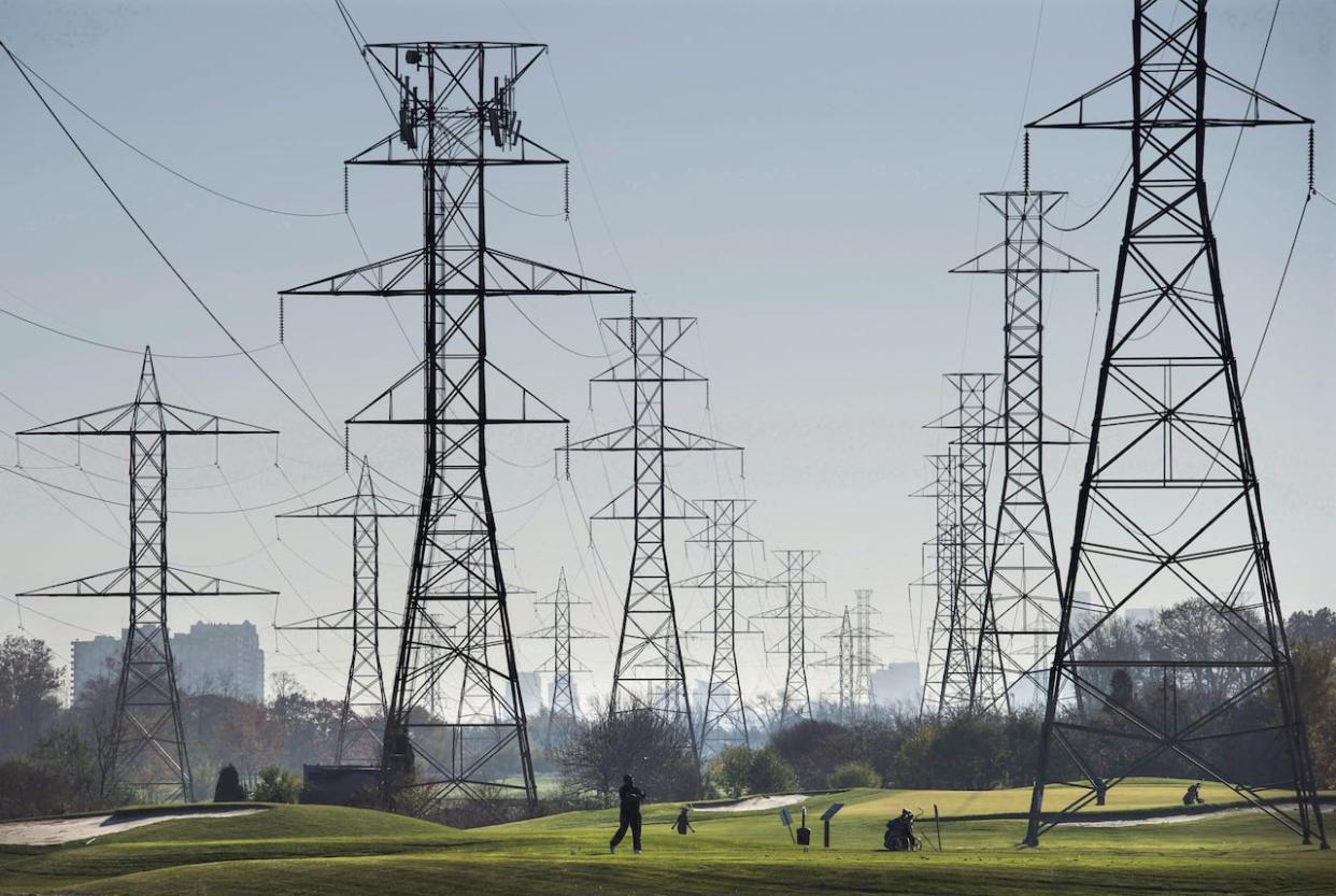 New legislation introduced by the province would prevent municipalities from using the default electricity rate to calculate local access fees.  (Darren Calabrese/The Canadian Press - image credit)