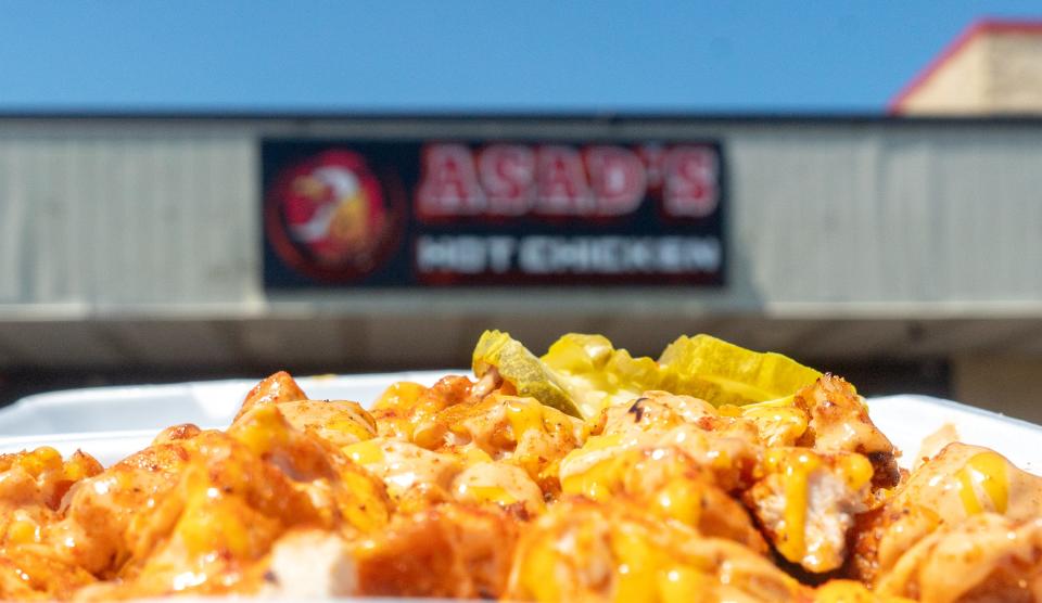 Asad’s Hot Chicken's loaded fries in Bensalem on Friday, July 28, 2023.