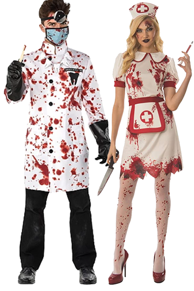 Bloody Dentist and Nurse Halloween Costume