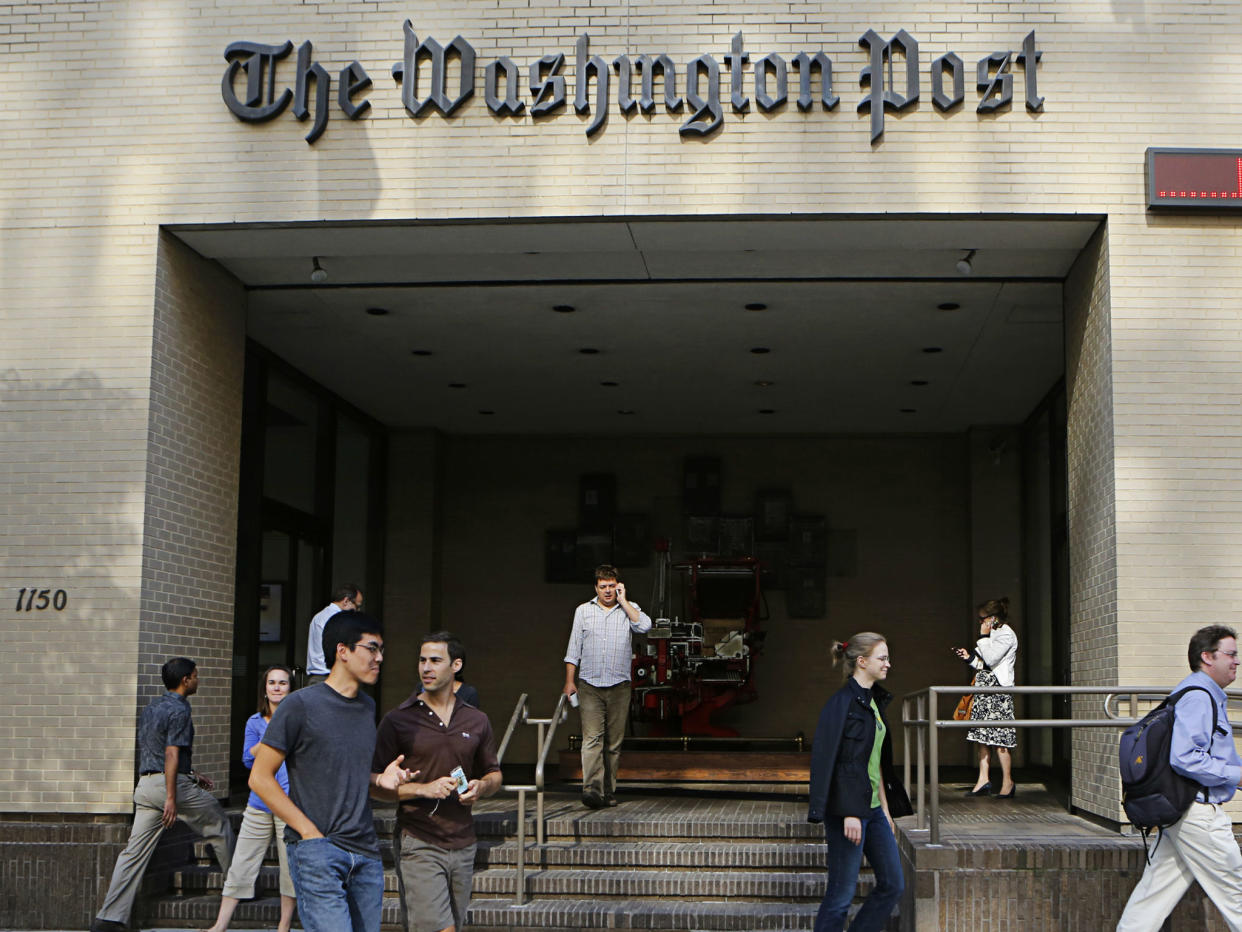 A view of the Washington Post's then-newsroom in Washington, DC on August 5, 2013: REUTERS/Stelios Varias