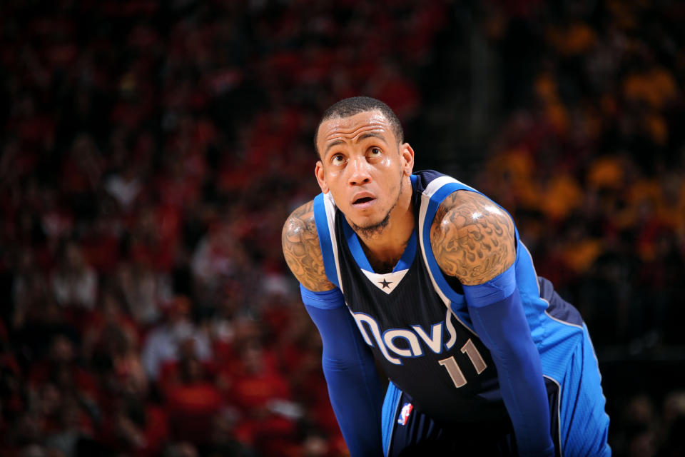 HOUSTON, TX - APRIL 28: Monta Ellis #11 of the Dallas Mavericks shoots against the Houston Rockets in Game Five of the Western Conference Quarterfinals during the NBA Playoffs on April 28, 2015 at the Toyota Center in Houston, Texas. (Photo by Bill Baptist/NBAE via Getty Images)