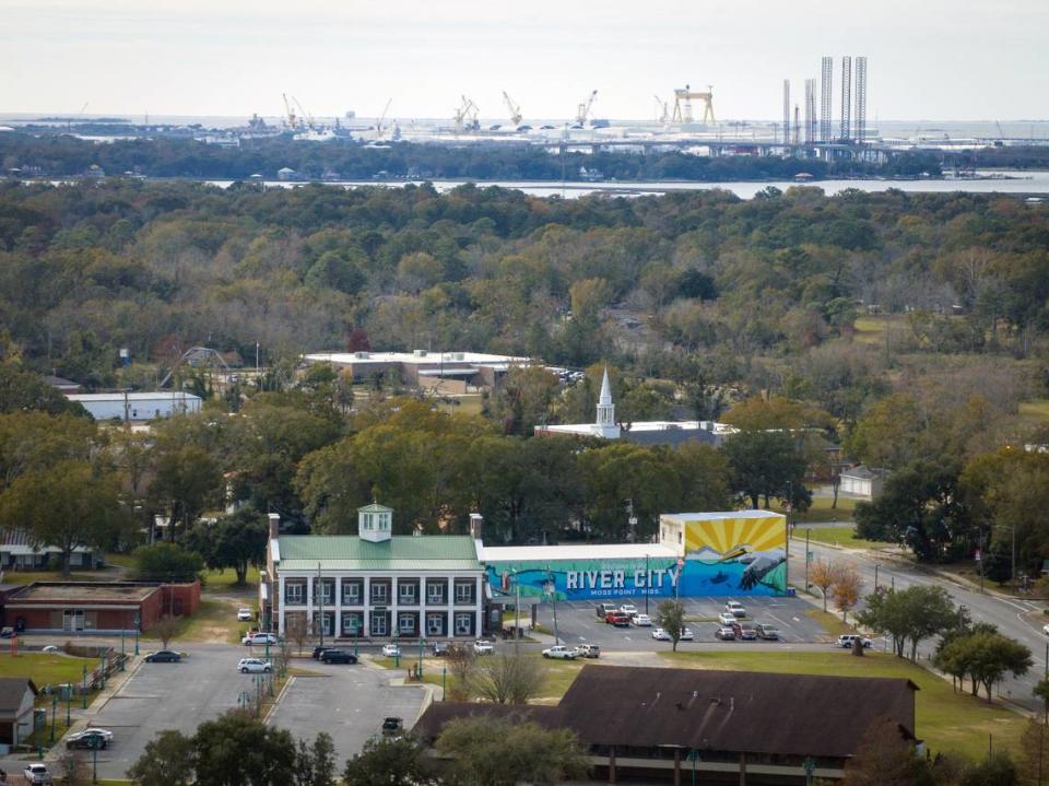 Moss Point is seen next to the Pascagoula River on Dec. 14, 2023. Rory Doyle/The New York Times