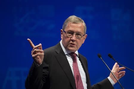 European Stability Mechanism Managing Director Klaus Regling attends the Asian Financial Forum in Hong Kong January 13, 2014. REUTERS/Tyrone Siu