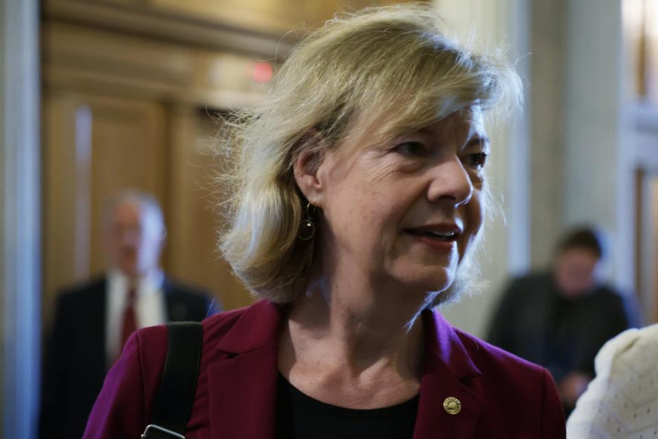 Sen. Tammy Baldwin, D-Wis., on Capitol Hill on May 31, 2023.