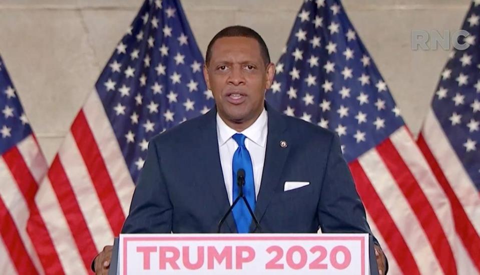 RNC’s livestream of the 2020 Republican National Convention, U.S. Rep. Vernon Jones (D-GA) addresses the virtual convention on August 24, 2020. (Photo Courtesy of the Committee on Arrangements for the 2020 Republican National Committee via Getty Images)