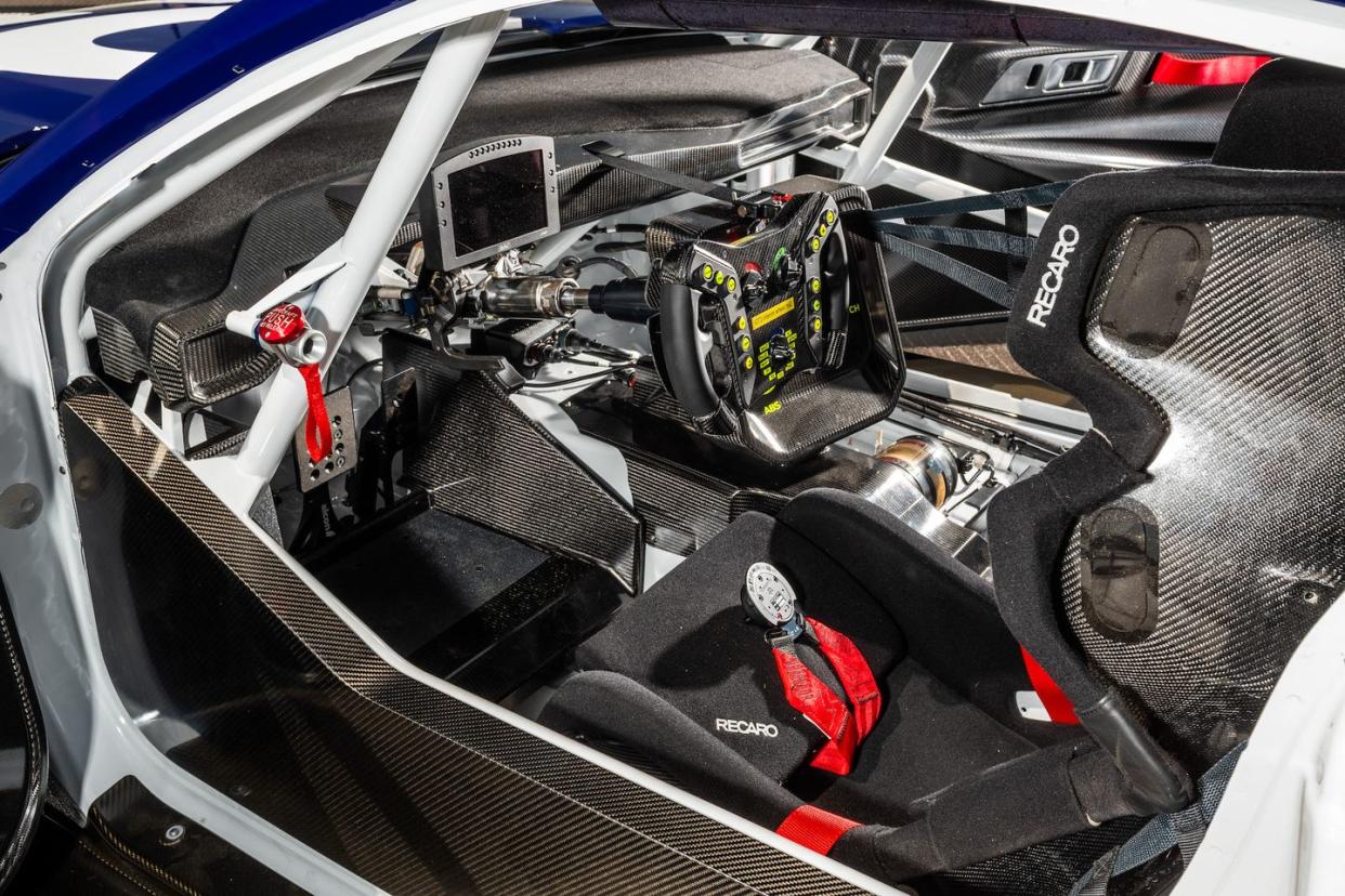 ford mustang gt3 race car interior