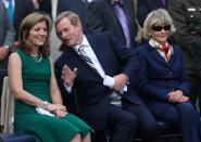 <p>Caroline, Taoiseach Enda Kenny and Jean Kennedy Smyth in Ireland.</p>