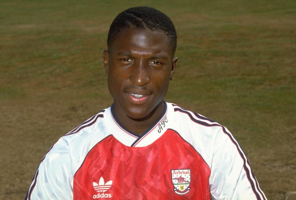 Kevin Campbell of Arsenal in 1990 (Getty Images)