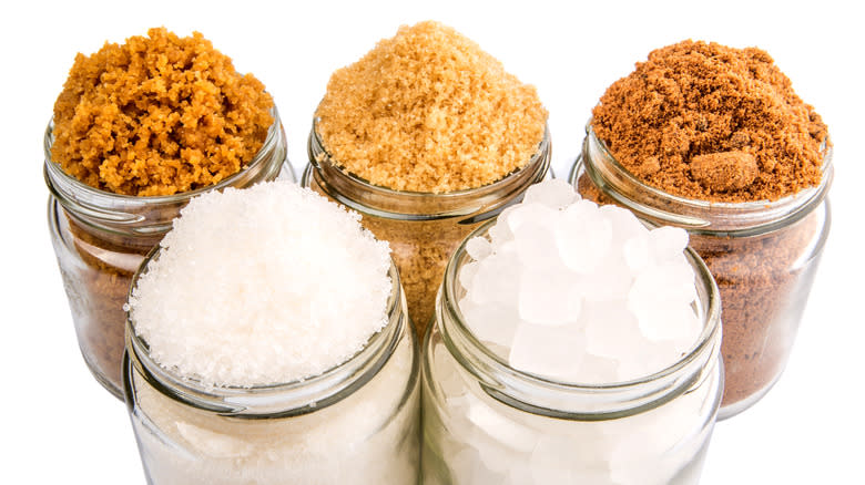 different types of sugar