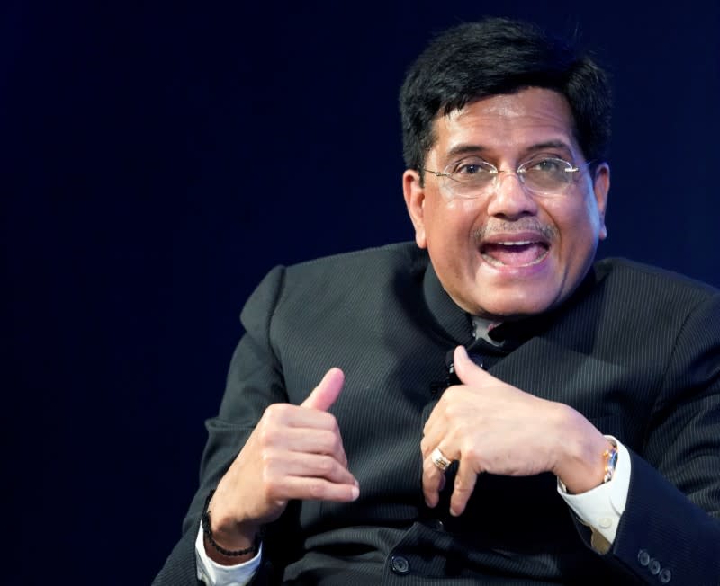 Piyush Goyal, Minister of Railways and Coal of India, attends the World Economic Forum (WEF) annual meeting in Davos