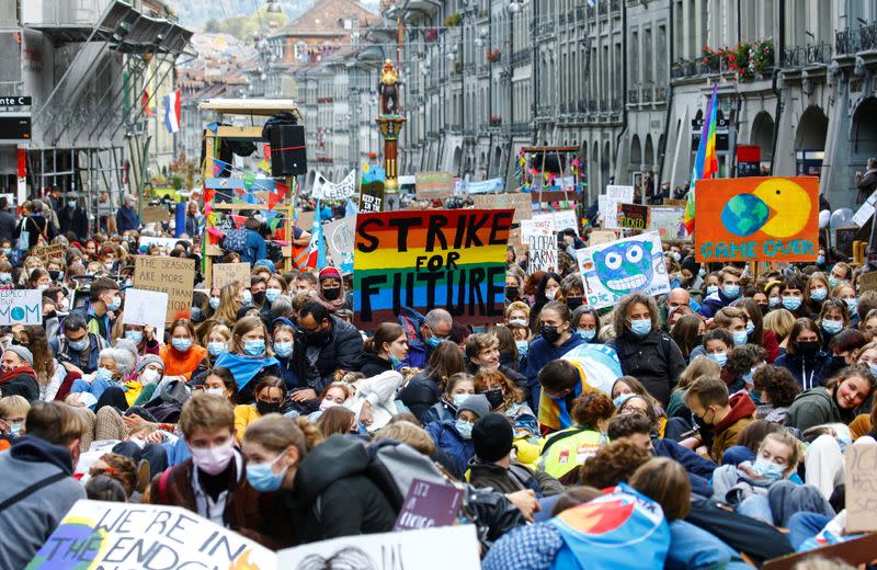 Global Climate Strike protests in Bern