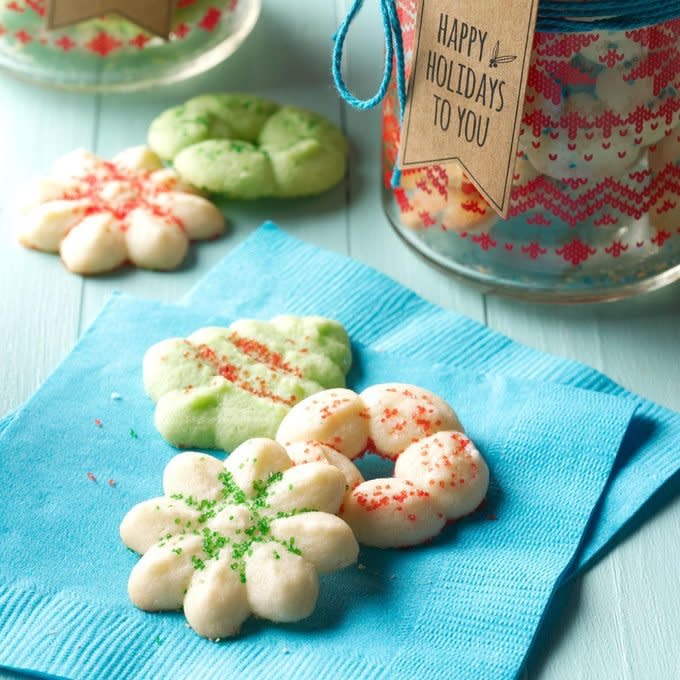 Soft Peppermint Spritz Cookies