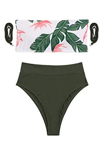 Pink Queen Removable Strap Bikini Set