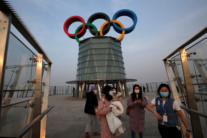 An organised media tour to the Olympic Tower