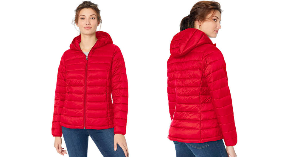 Turn heads with this Amazon Essentials jacket in red. (Photo: Amazon)