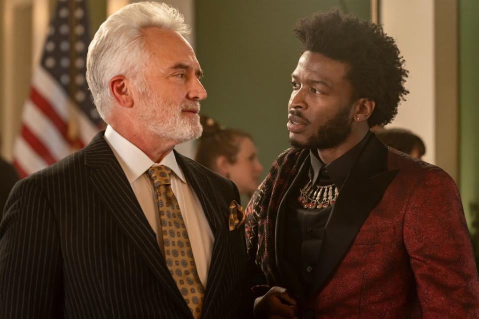 Anton (Bradley Whitford) and The Horse (Zackary Momoh) in a scene from “Parish,” premiering March 31 on AMC/AMC+. Alyssa Moran/AMC