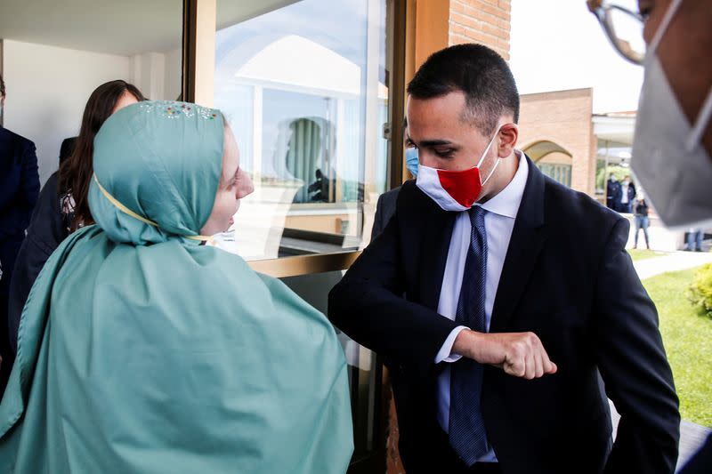 Freed Italian aid worker Silvia Romano arrives at Ciampino military airport in Rome