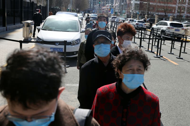 Nucleic acid testing site in Beijing