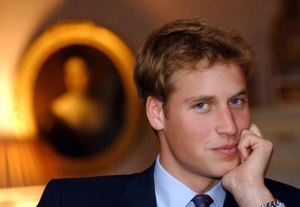 <p>Prince William at the Palace of Holyroodhouse in September 2001, before he started his university course at St. Andrews. (Getty Images)</p> 