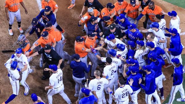 Astros' Abreu suspended after intentional pitch sparks on-field fight