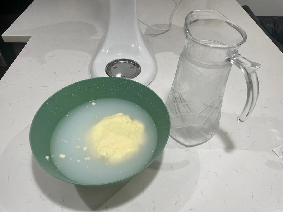 rinsing butter for taste test