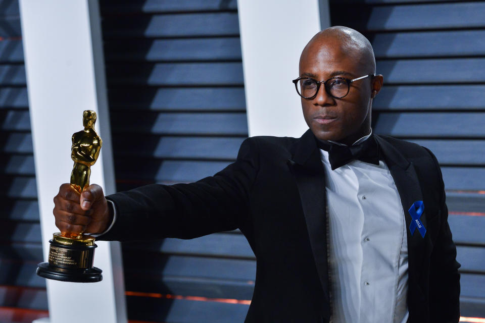 Barry Jenkins walking the red carpet at the 2017 Vanity Fair Oscar Party hosted by Graydon Carter held at the Wallis Annenberg Center for the Performing Arts in Beverly Hills on February 26, 2017. (Photo by Sthanlee Mirador) *** Please Use Credit from Credit Field ***