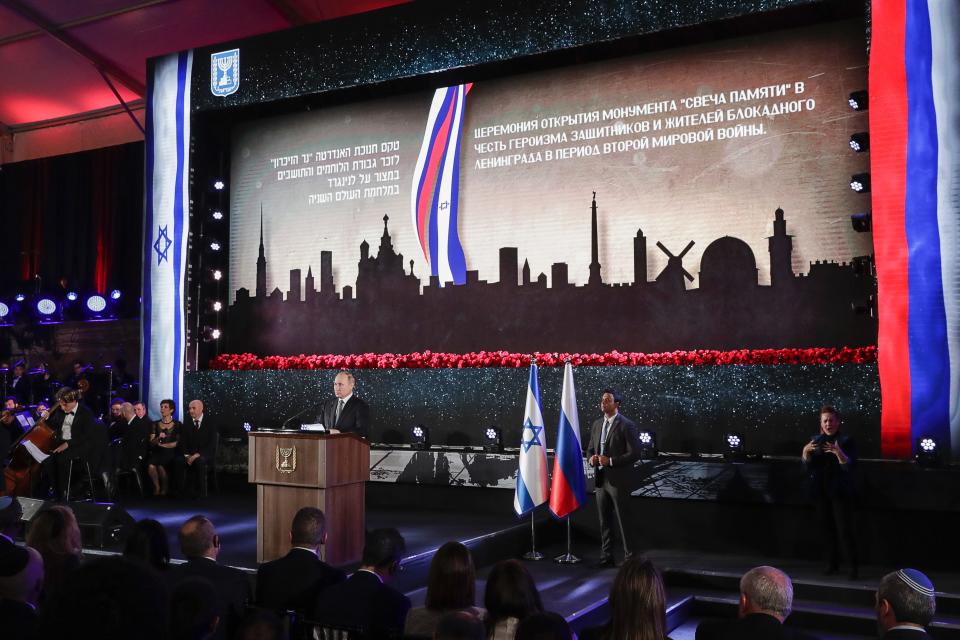 Putin attends 75th anniversary ceremony in Israel (Mikhail Metzel\TASS via Getty Images)