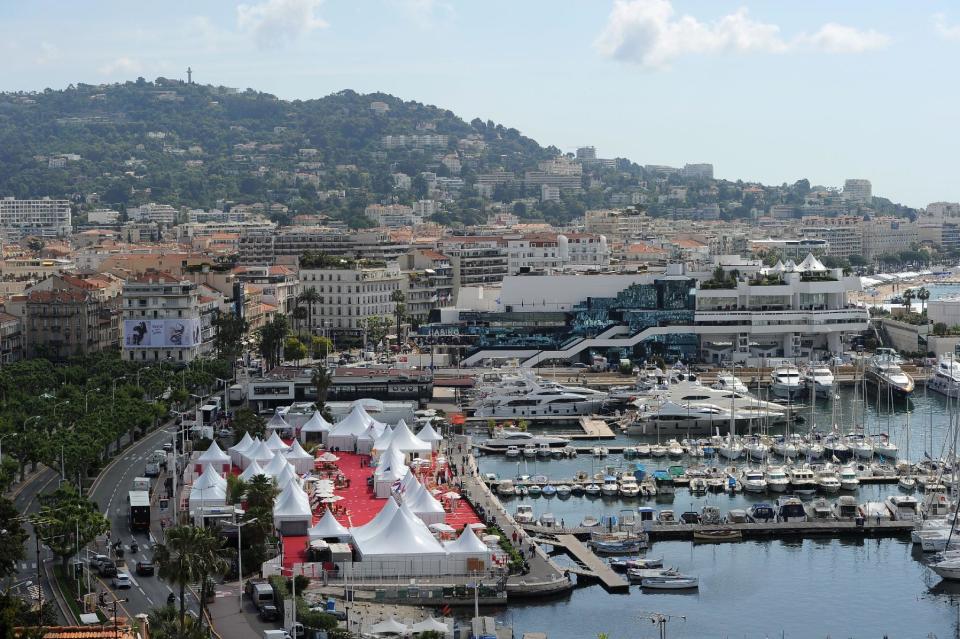 General view of the venue at the 65th international film festival, in Cannes, southern France, Tuesday, May 15, 2012. (AP Photo/Jonathan Short)